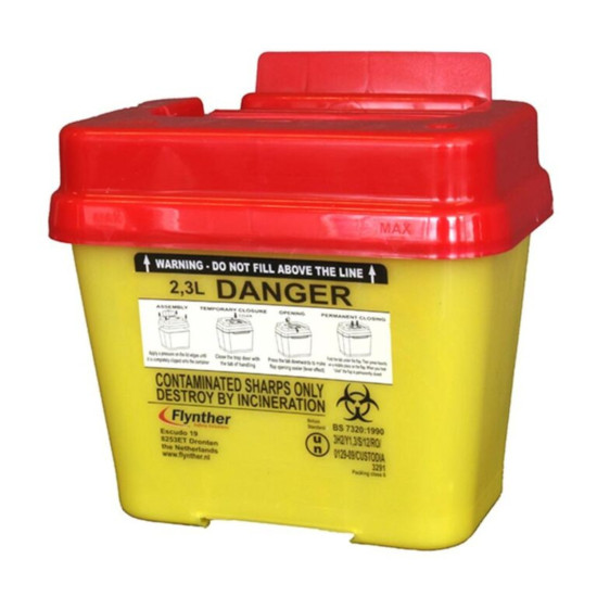 Naaldcontainer voor PMU naalden 2,3L