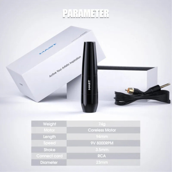 Wireless PMU Machine P15 BLACK KIT - stroke: 3,5mm