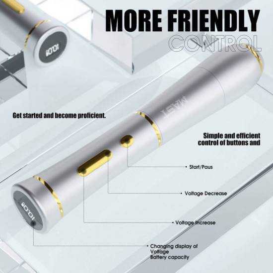 Wireless PMU Machine Mast P40 BLACK SET-stroke: 2,5mm