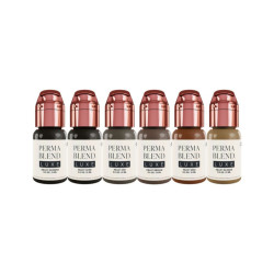 PMU Pigment READY, SET, GO PRE MODIFIED SET 6x15ml (Brow Collectie)