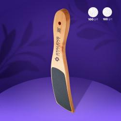 Wooden Foot File NATURAL CURVED 100/180 grit Wooden Foot File NATURAL CURVED 100/180 grit