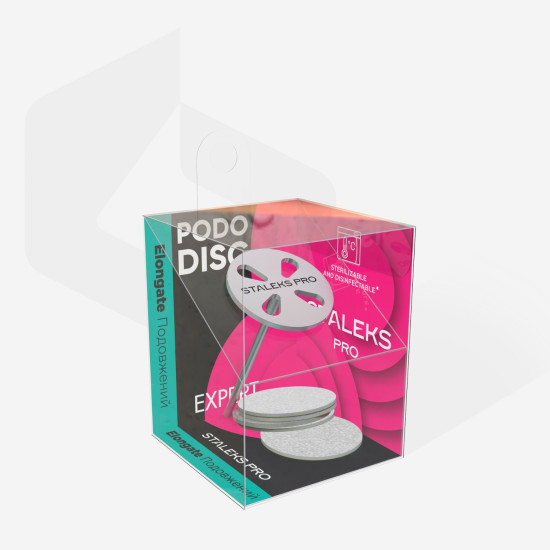 Pododisc Set Long MEDIUM with 5pcs 180grit PodoPads