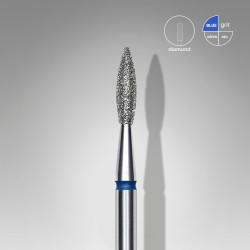 Diamond Pointed Flame Bit MEDIUM  0,21mm-8mm Diamond Pointed Flame Bit MEDIUM  0,21mm-8mm