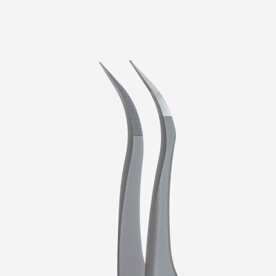 Eyelash Tweezers met Fibers CURVED 45/1