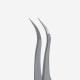 Eyelash Tweezers met Fibers CURVED 45/1