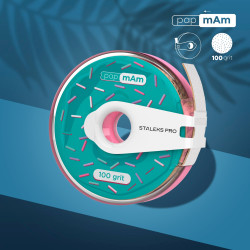 Pap mAm Disposable Straight File Sleeve Bobbin 100 grit Pap mAm Disposable Straight File Sleeve Bobbin 100 grit