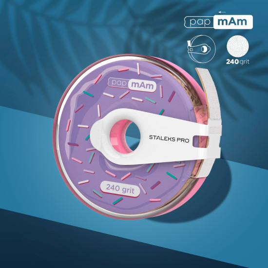 Pap mAm Disposable Straight File Sleeve Bobbin 240 grit