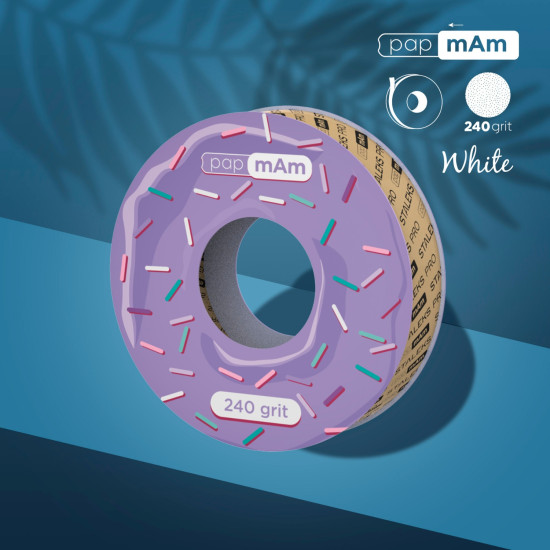 Pap mAm Disposable Straight File Sleeve Bobbin Refill 240 grit