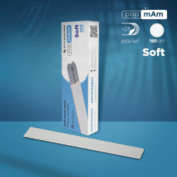 Pap mAm Disposable Straight File Sleeve SOFT 150 grit 25pcs Pap mAm Disposable Straight File Sleeve SOFT 150 grit 25pcs