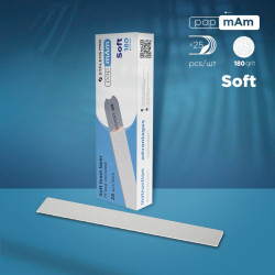Pap mAm Disposable Straight File Sleeve SOFT 180 grit 25pcs Pap mAm Disposable Straight File Sleeve SOFT 180 grit 25pcs
