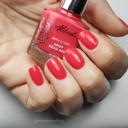 Apply N' Dry DROP DEAD RED 6ml  (Rock & Roses)  Apply N' Dry DROP DEAD RED 6ml  (Rock & Roses)