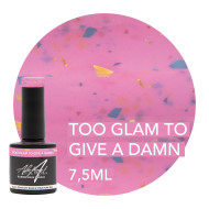 Rubber Base & Build - 3-In-1 BIAB - Dazzling TOO GLAM TO GIVE A DAMN 7.5ml (Pink Is An Attitude) 