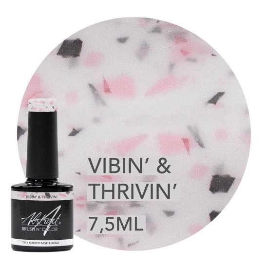 Rubber Base & Build - BIAB - Dazzling VIBIN' & THRIVIN' 7.5ml (Pink Is An Attitude) 