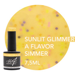 Rubber Base & Build - 3-In-1 BIAB - SUNLIT GLIMMER A FLAVOR SIMMER 7.5ml (Summer Vibes)   Rubber Base & Build - 3-In-1 BIAB - SUNLIT GLIMMER A FLAVOR SIMMER 7.5ml (Summer Vibes)