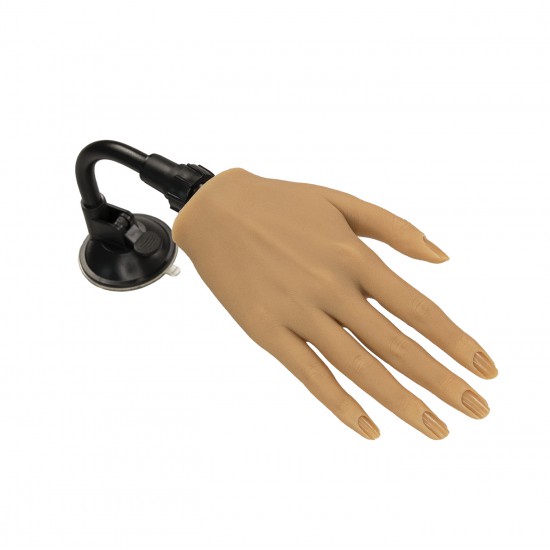 Silicone Oefenhand incl. houder PORCELAIN RECHTS