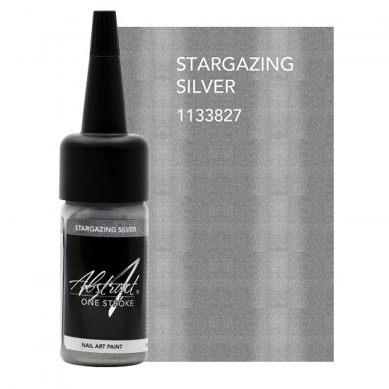 One Stroke Nail Art Paint STARGAZING SILVER 14ml