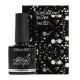 Rubber Glitter Velvet Top Gel SUPERSONIC SILVER 7.5ml