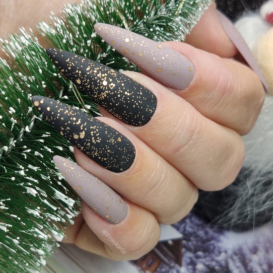 Rubber Glitter Velvet Top Gel CHAMPAGNE SUPERNOVA 7.5ml