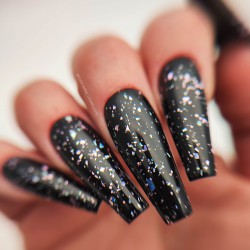 Shield & Sparkle DAZZLING FLUSHED 7.5ml (No Wipe Glitter Top Gel)  Shield & Sparkle DAZZLING FLUSHED 7.5ml (No Wipe Glitter Top Gel)