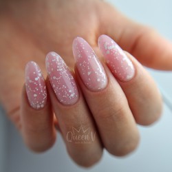 Shield & Sparkle LOTUS FLOWER WHITE 7.5ml (No Wipe Glitter Top Gel)  Shield & Sparkle LOTUS FLOWER WHITE 7.5ml (No Wipe Glitter Top Gel)