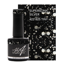 Matte Velvet (No Wipe Glitter Top Gel) SUPERSONIC SILVER 7.5ml Matte Velvet (No Wipe Glitter Top Gel) SUPERSONIC SILVER 7.5ml