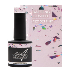 Shield & Sparkle DAZZLING FLUSHED 7.5ml (No Wipe Glitter Top Gel)  Shield & Sparkle DAZZLING FLUSHED 7.5ml (No Wipe Glitter Top Gel)