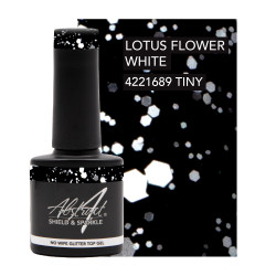 Shield & Sparkle LOTUS FLOWER WHITE 7.5ml (No Wipe Glitter Top Gel)  Shield & Sparkle LOTUS FLOWER WHITE 7.5ml (No Wipe Glitter Top Gel)
