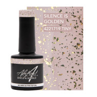 Shield & Sparkle SILENCE IS GOLDEN 7.5ml (No Wipe Glitter Top Gel) 