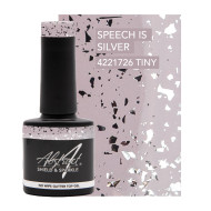 Shield & Sparkle SPEECH IS SILVER 7.5ml (No Wipe Glitter Top Gel) 