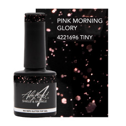 Shield & Sparkle PINK MORNING GLORY 7.5ml (No Wipe Glitter Top Gel)  Shield & Sparkle PINK MORNING GLORY 7.5ml (No Wipe Glitter Top Gel)