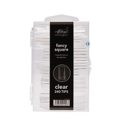 Fancy Square CLEAR Tips (240 stuks/doos) Fancy Square CLEAR Tips (240 stuks/doos)