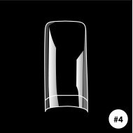 Navulling Tips #4 Fancy Square CLEAR (50st/zak)