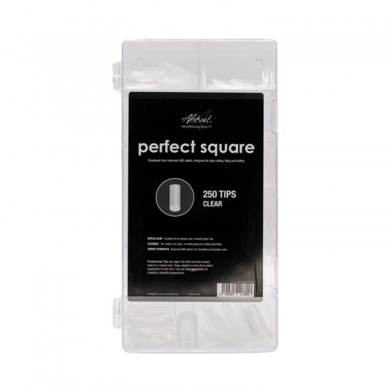 Perfect Square CLEAR Tips 250pcs/box