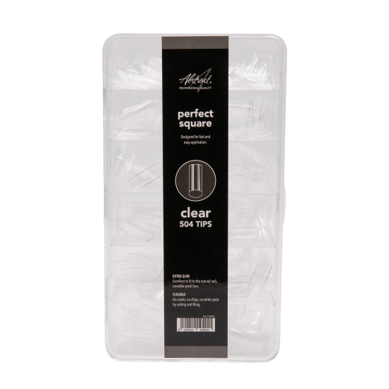 Perfect Square CLEAR Tips (504pcs/box)