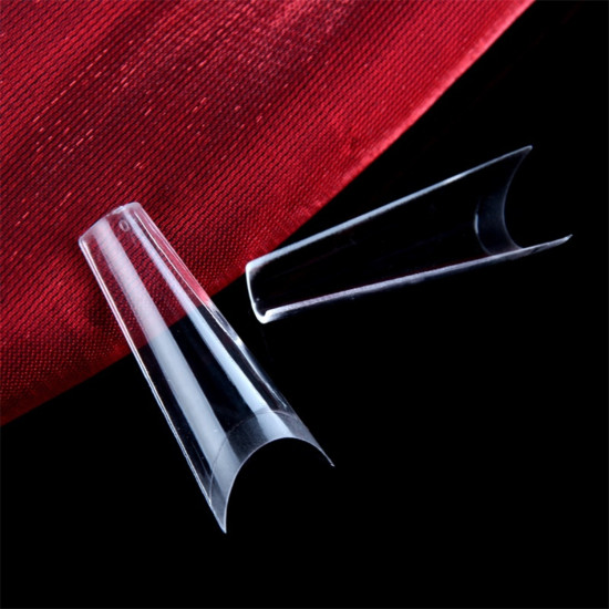 Navulling Tips #2 Tapered Square CLEAR (50st/zak)