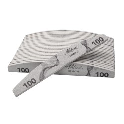 100 grit Halfmoon File REMOVE (25pcs/pack) 100 grit Halfmoon File REMOVE (25pcs/pack)