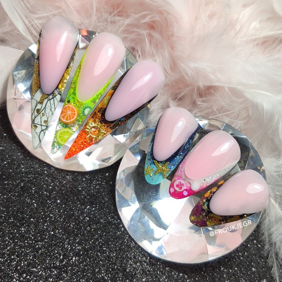 Nail Art Workshop Creative Inlay Reverse & Fantasy French