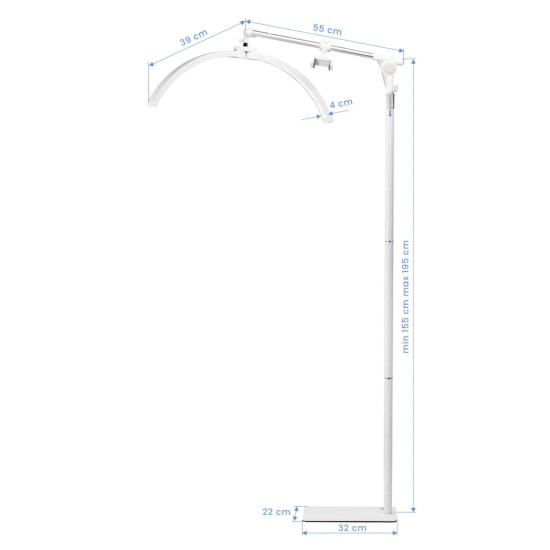 Eyelash Moonlight Lamp WIT