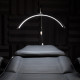 Eyelash Moon Light Curved LED Lamp WHITE 