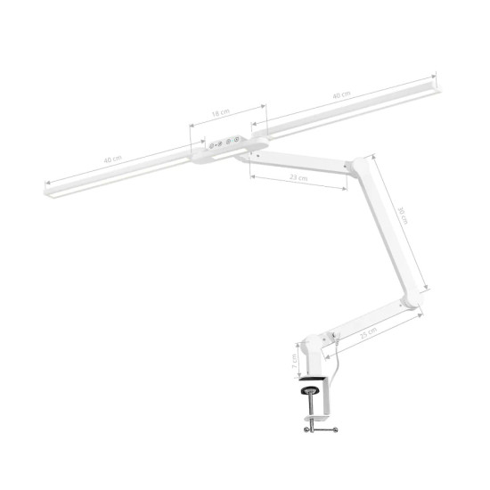 Schaduwloze Lamp WIT