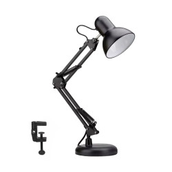Old-School Black Desk Lamp – Complete with Bulb & Base Old-School Black Desk Lamp – Complete with Bulb & Base