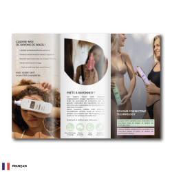 Flyer Azure Tan Tri-Fold 30pcs. FRENCH