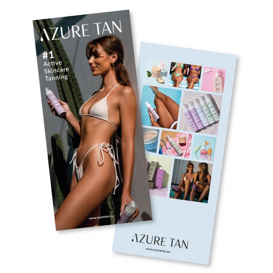 Dépliant Azure Tan Triptyque 30 pièces