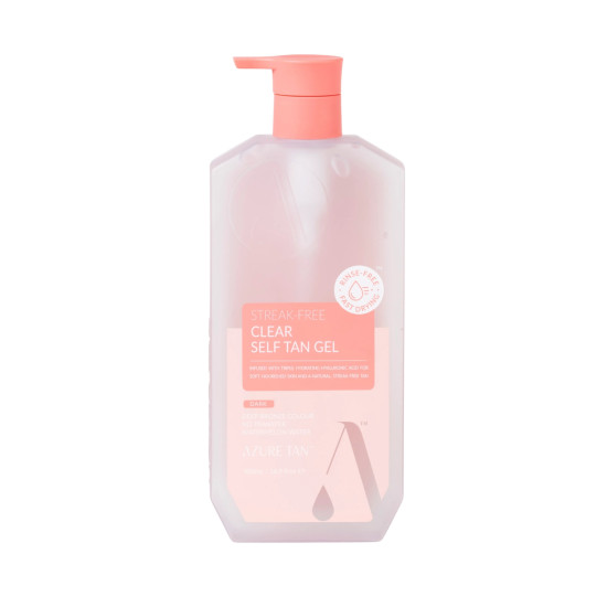 Streak Free Self Tan Gel CLEAR 500ml, Azure Tan 