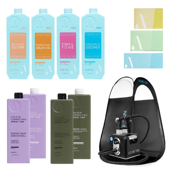 Deluxe Spray Tan Kit, Azure Tan