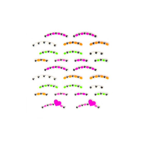  Neon Look Stickers, Brilliant Summer