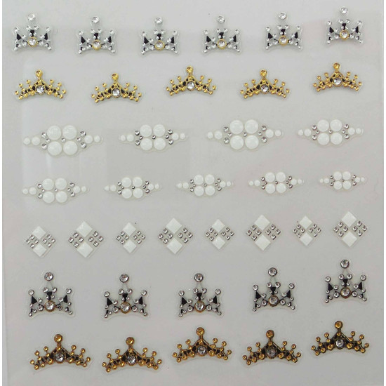 Crown Jewels Dazzling Stickers, Abstract 