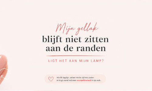Waarom laat mijn gellak los aan de randen?