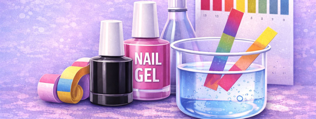 MYTHE : On peut mesurer le pH d’un gel pour ongles avec du papier tournesol.