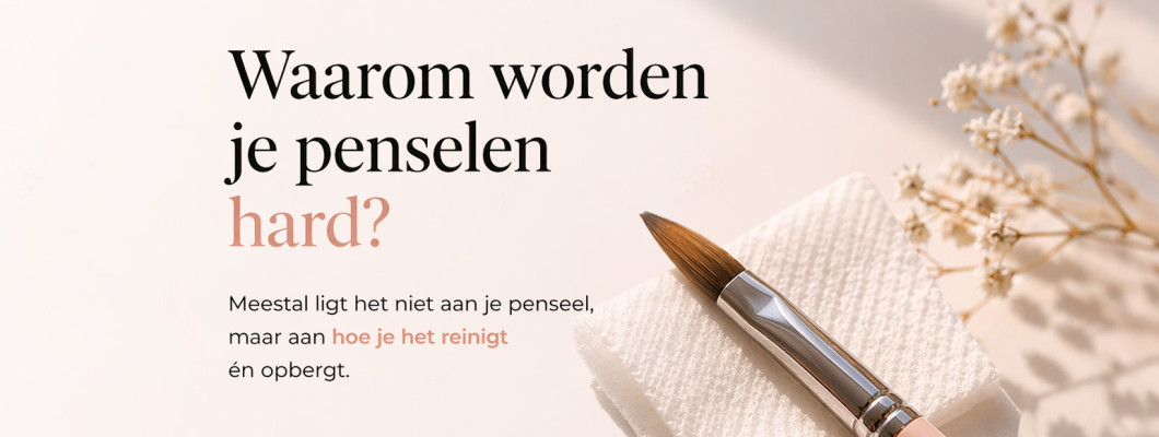 Hoe voorkom je dat je nagelpenselen hard worden?